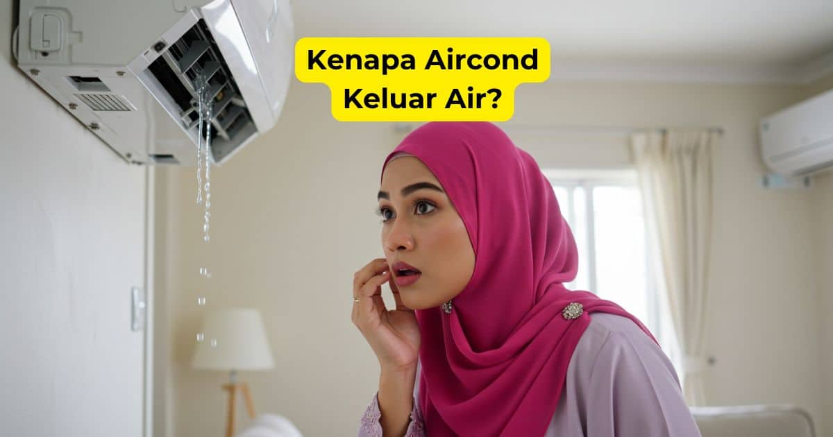 kenapa aircond keluar air