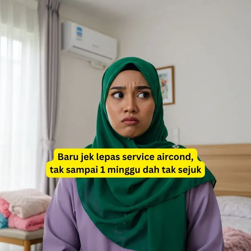 service aircond rumah aircond baru lepas service