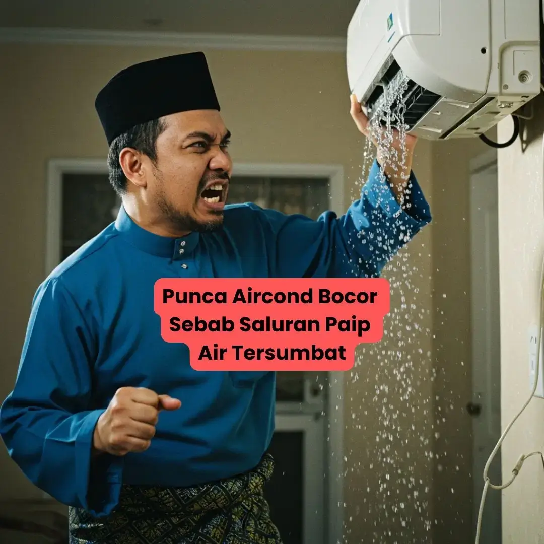 Punca Aircond Bocor Sebab Saluran Paip Air Tersumbat