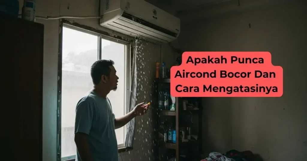 apakah punca aircond bocor dan cara mengatasinya