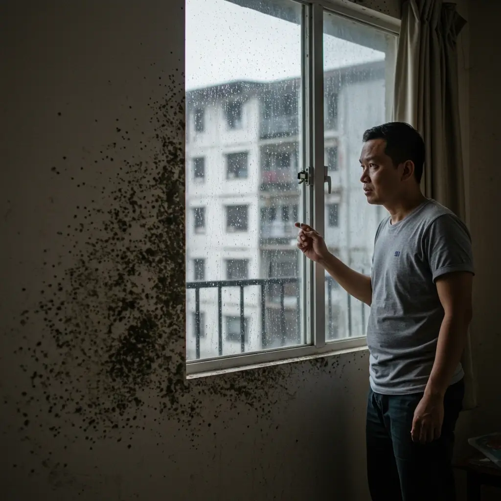 dry mode aircond black mold