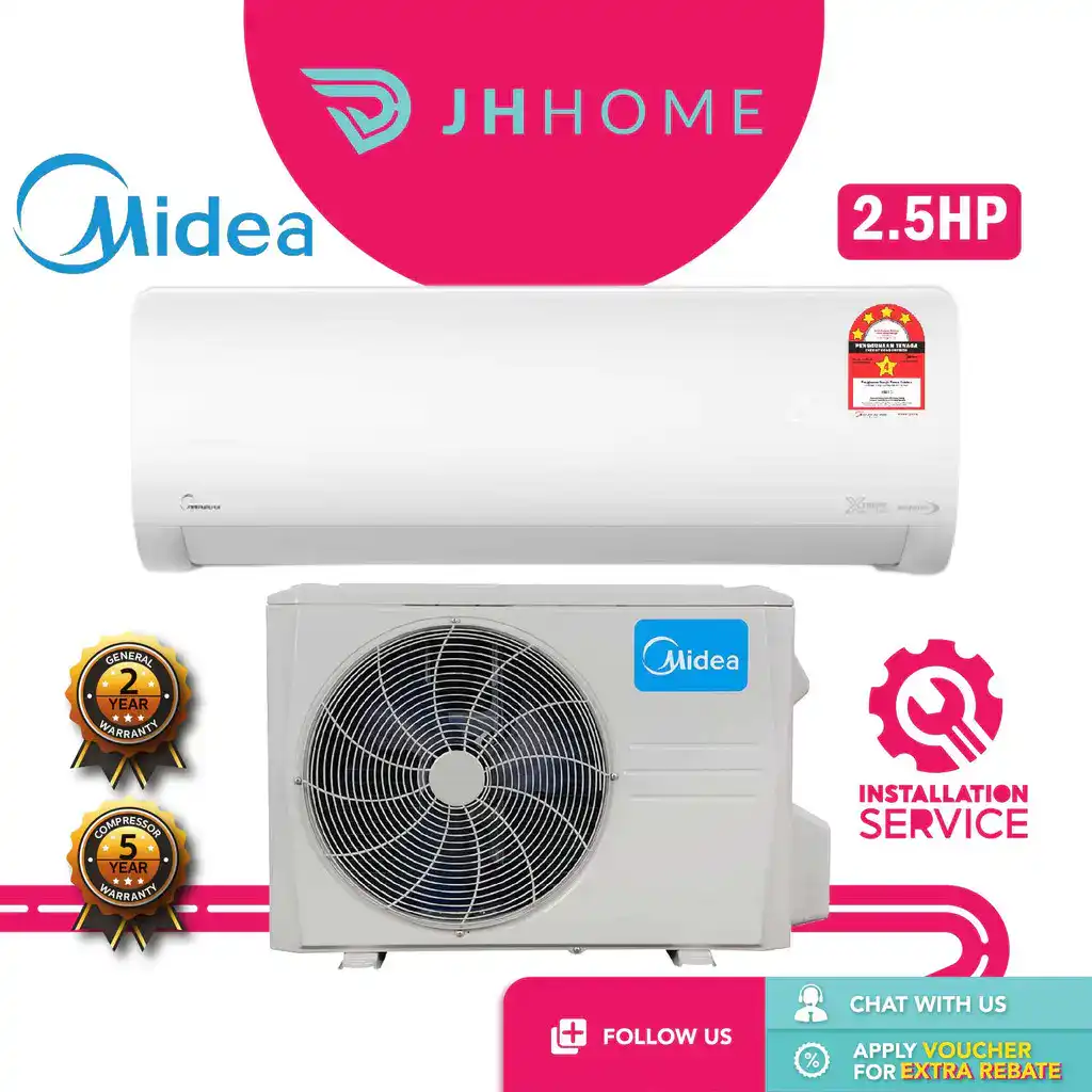 aircond inverter terbaik midea xtreme save