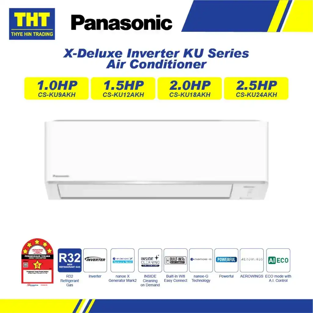 aircond inverter terbaik panasonic x deluxe