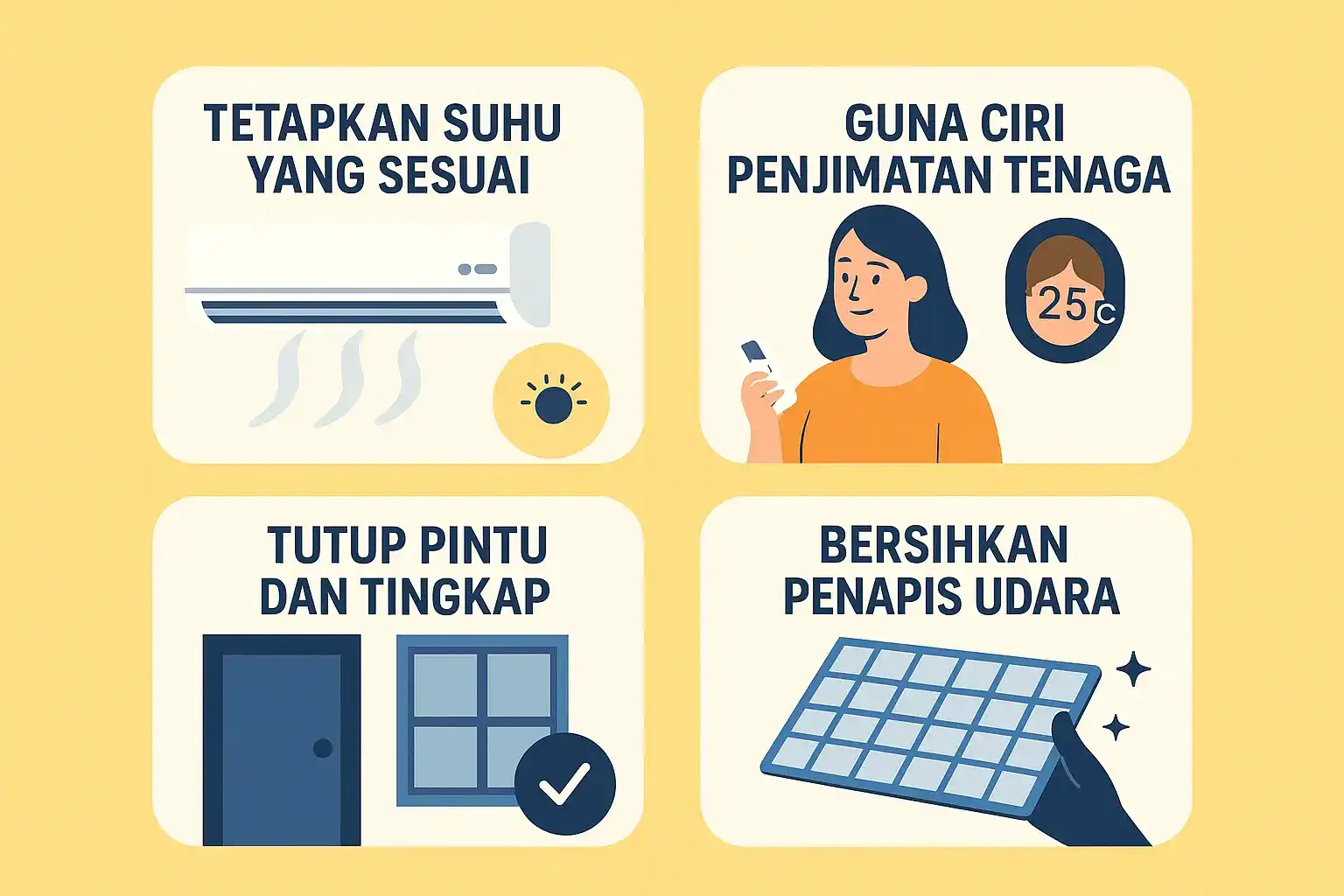 cara jimat elektrik guna aircond di rumah elak bil melambung