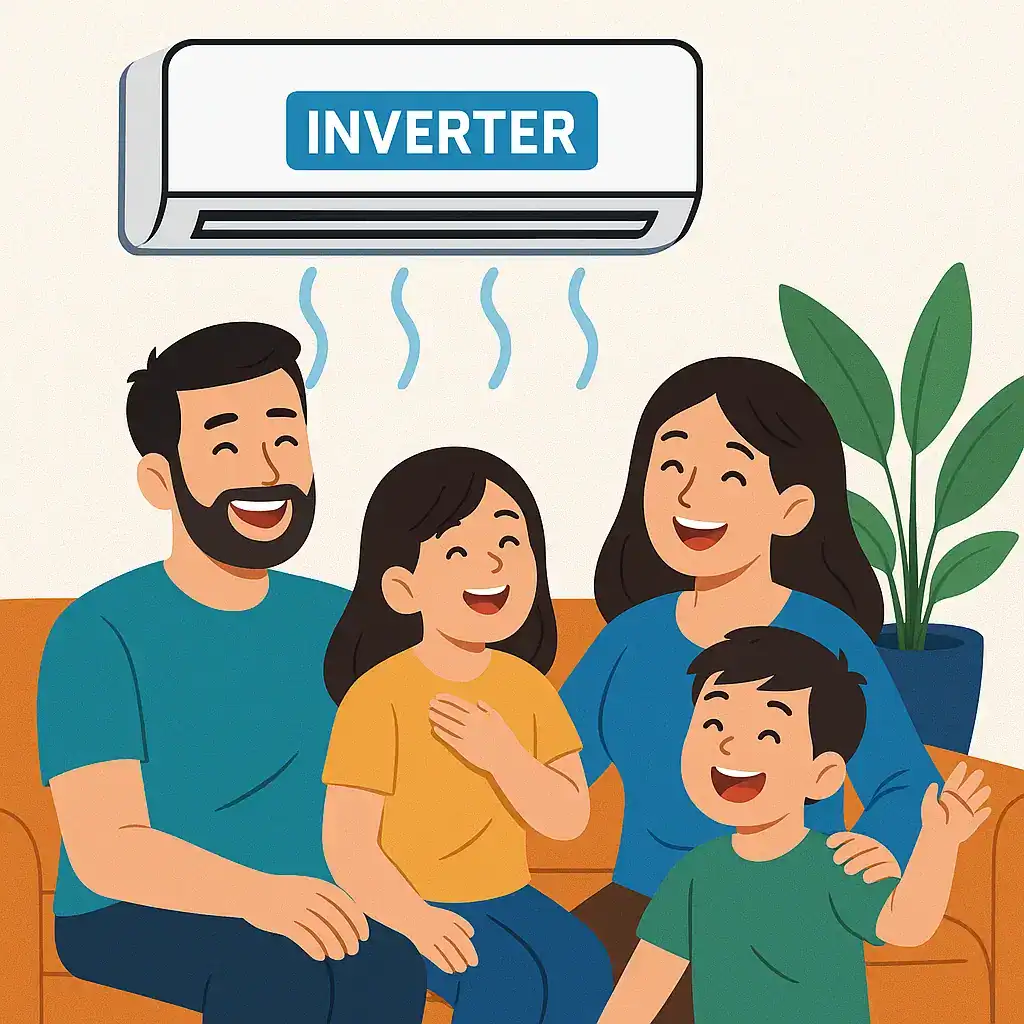 perbezaan aircond inverter dan non inverter mana lebih jimat