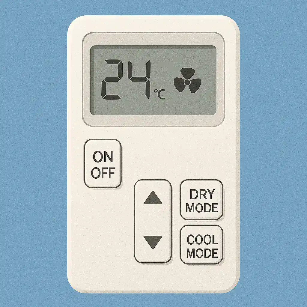 Dry mode vs Cool Mode Remote